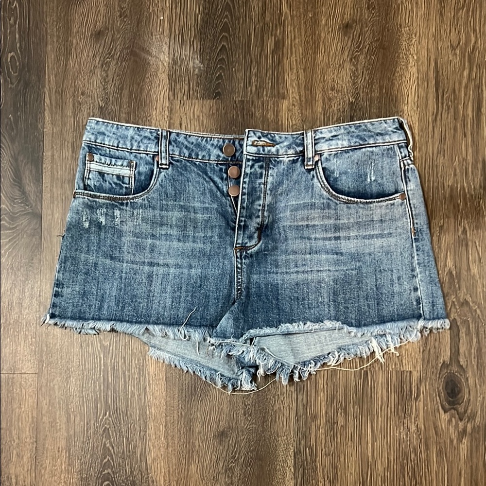 BP. Distressed Denim Shorts